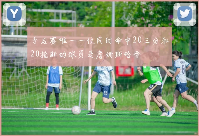 季后赛唯一一位同时命中20三分和20抢断的球员是詹姆斯哈登